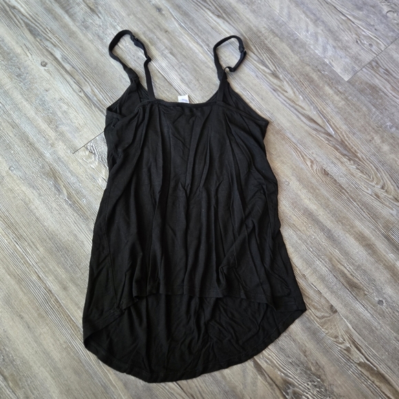 Black Women's Nursing Breastfeeding Tank Top - Picture 2 of 4